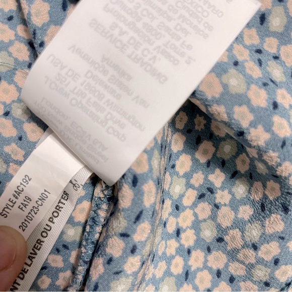 Madewell Silk Poet Top in Bitsy Floral size S - Picture 13 of 15